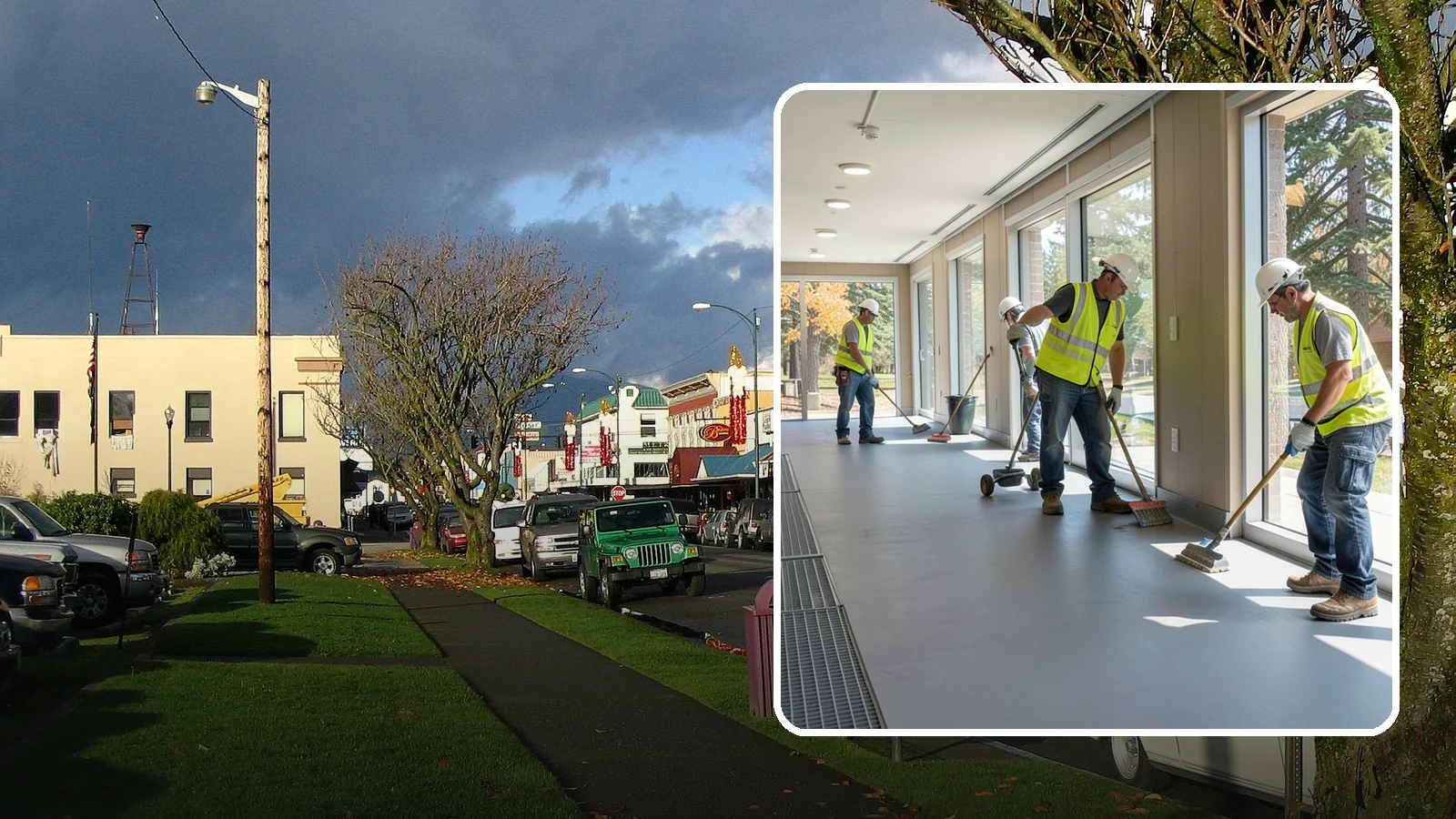 Facility Flooring Installation in Arlington, Snohomish County, WA - Commercial flooring installation for public buildings, including resilient, tile, and carpet systems.