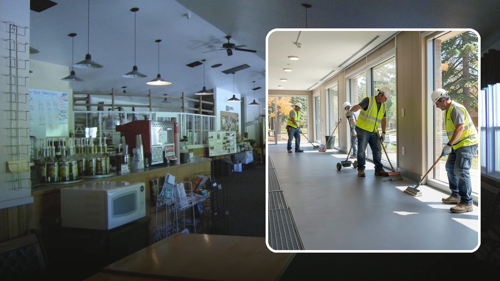 Facility Flooring Installation in Black Diamond, King County, WA - Commercial flooring installation for public buildings, including resilient, tile, and carpet systems.