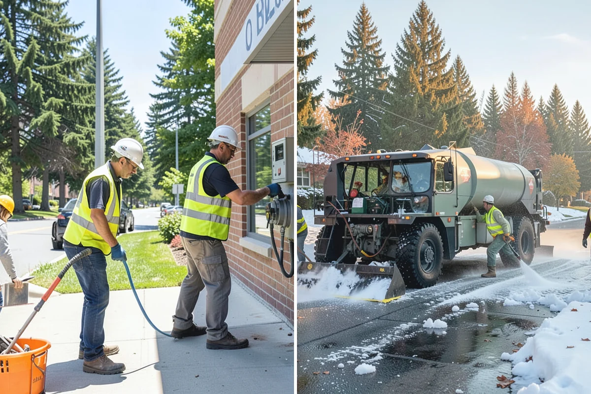 Facility Flooring Installation in Buckley, Pierce County, WA - Test and prepare the substrate for the flooring type