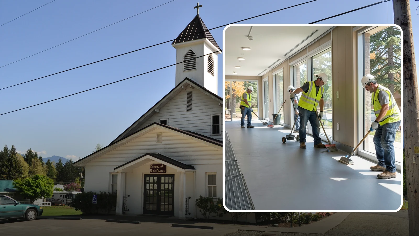 Facility Flooring Installation in Concrete, Skagit County, WA - Commercial flooring installation for public buildings, including resilient, tile, and carpet systems.