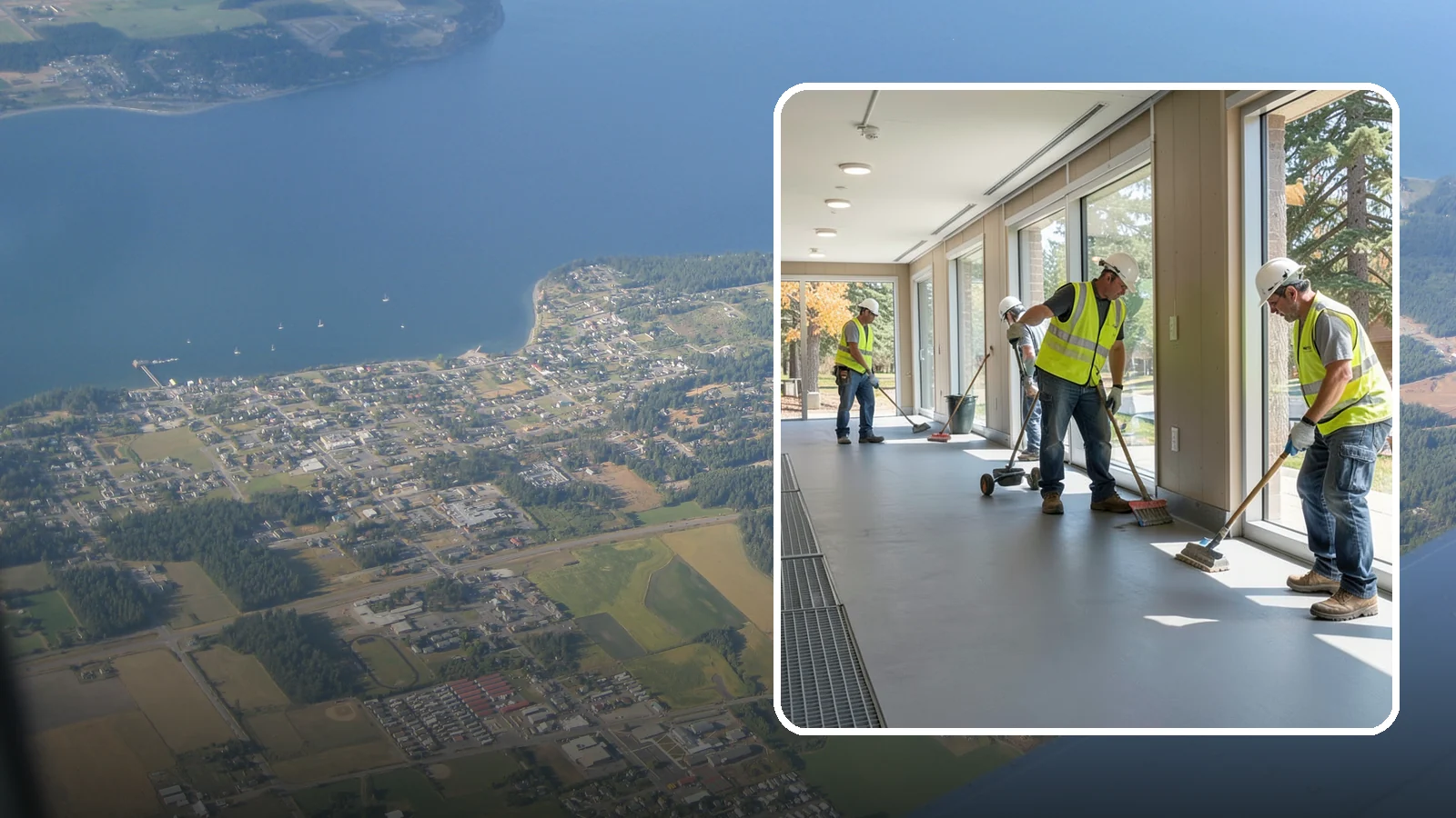 Facility Flooring Installation in Coupeville, Island County, WA - Commercial flooring installation for public buildings, including resilient, tile, and carpet systems.