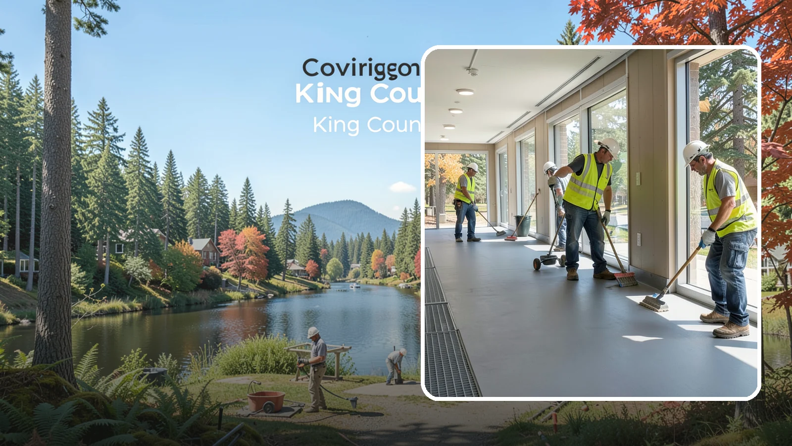 Facility Flooring Installation in Covington, King County, WA - Commercial flooring installation for public buildings, including resilient, tile, and carpet systems.