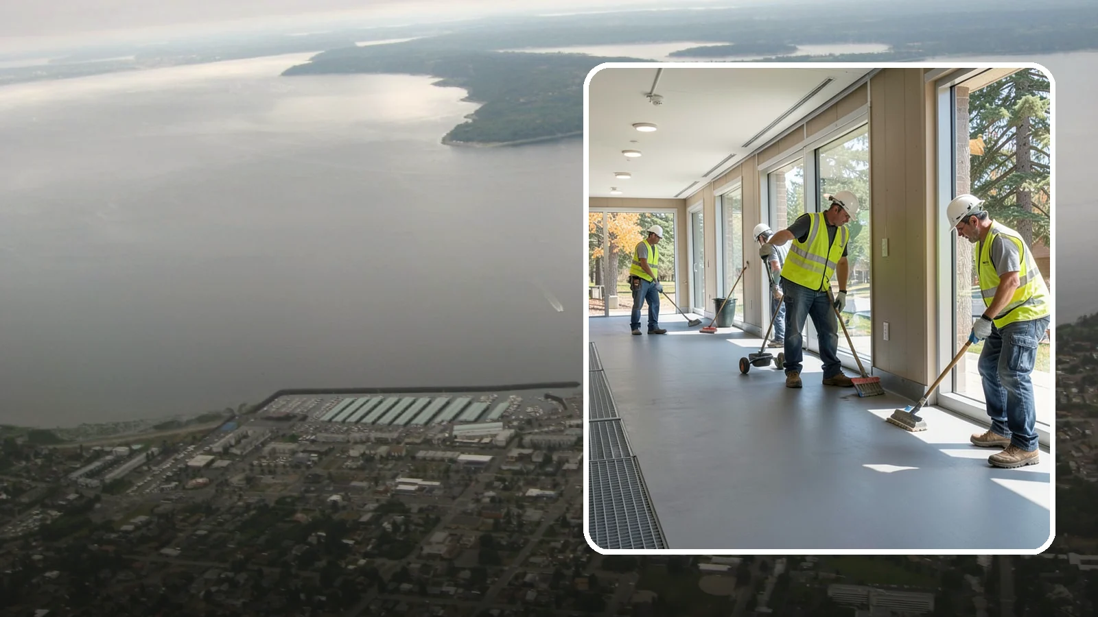 Facility Flooring Installation in Des Moines, King County, WA - Commercial flooring installation for public buildings, including resilient, tile, and carpet systems.