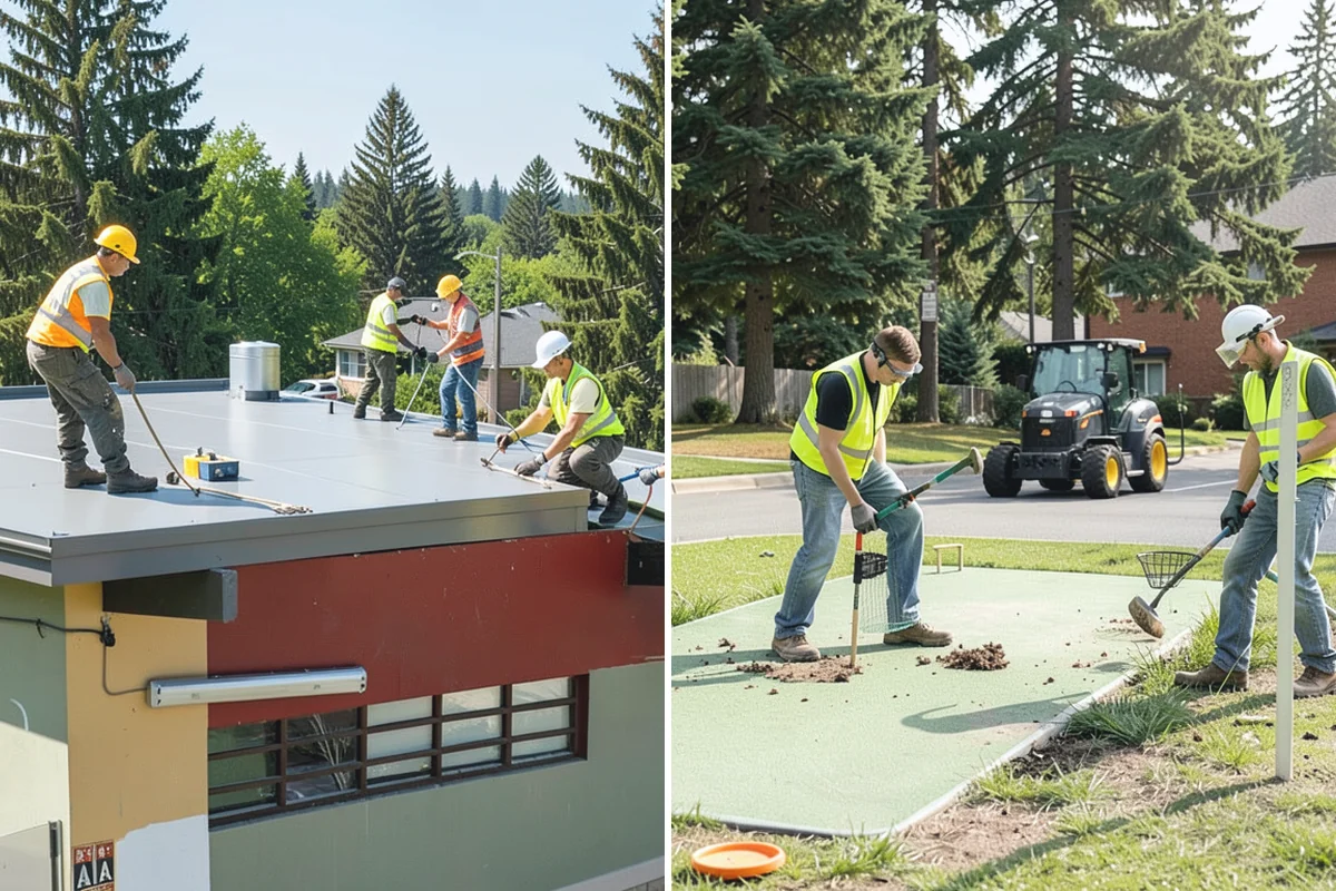 Facility Flooring Installation in Des Moines, King County, WA - Test and prepare the substrate for the flooring type