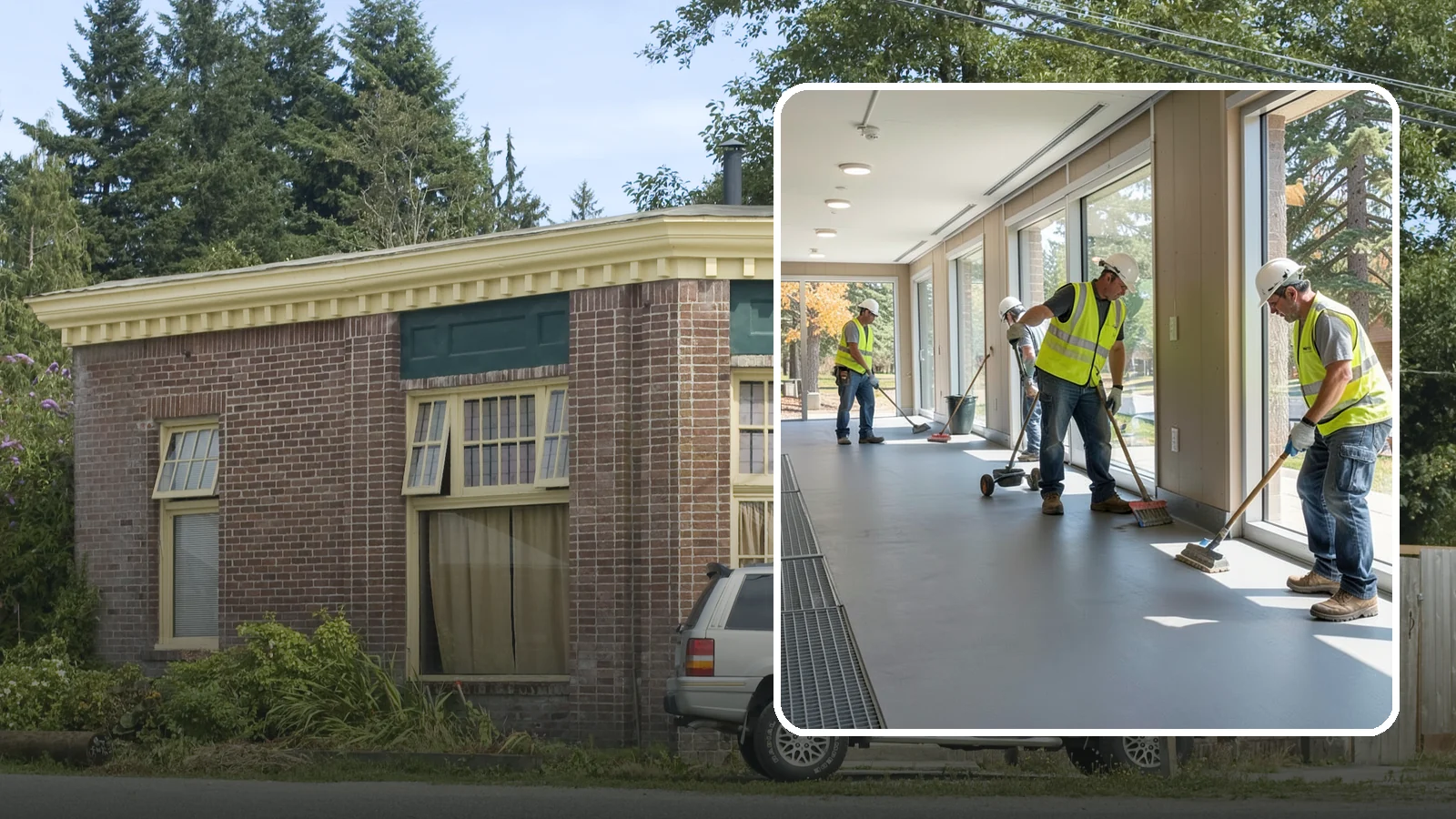 Facility Flooring Installation in Hamilton, Skagit County, WA - Commercial flooring installation for public buildings, including resilient, tile, and carpet systems.