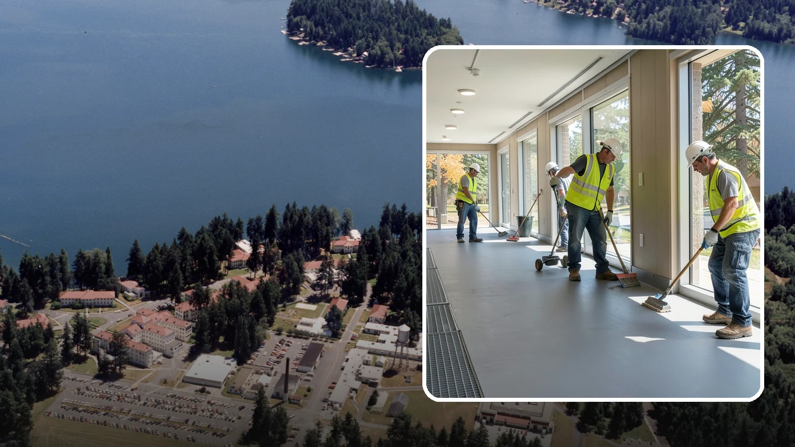 Facility Flooring Installation in Lakewood, Pierce County, WA - Commercial flooring installation for public buildings, including resilient, tile, and carpet systems.