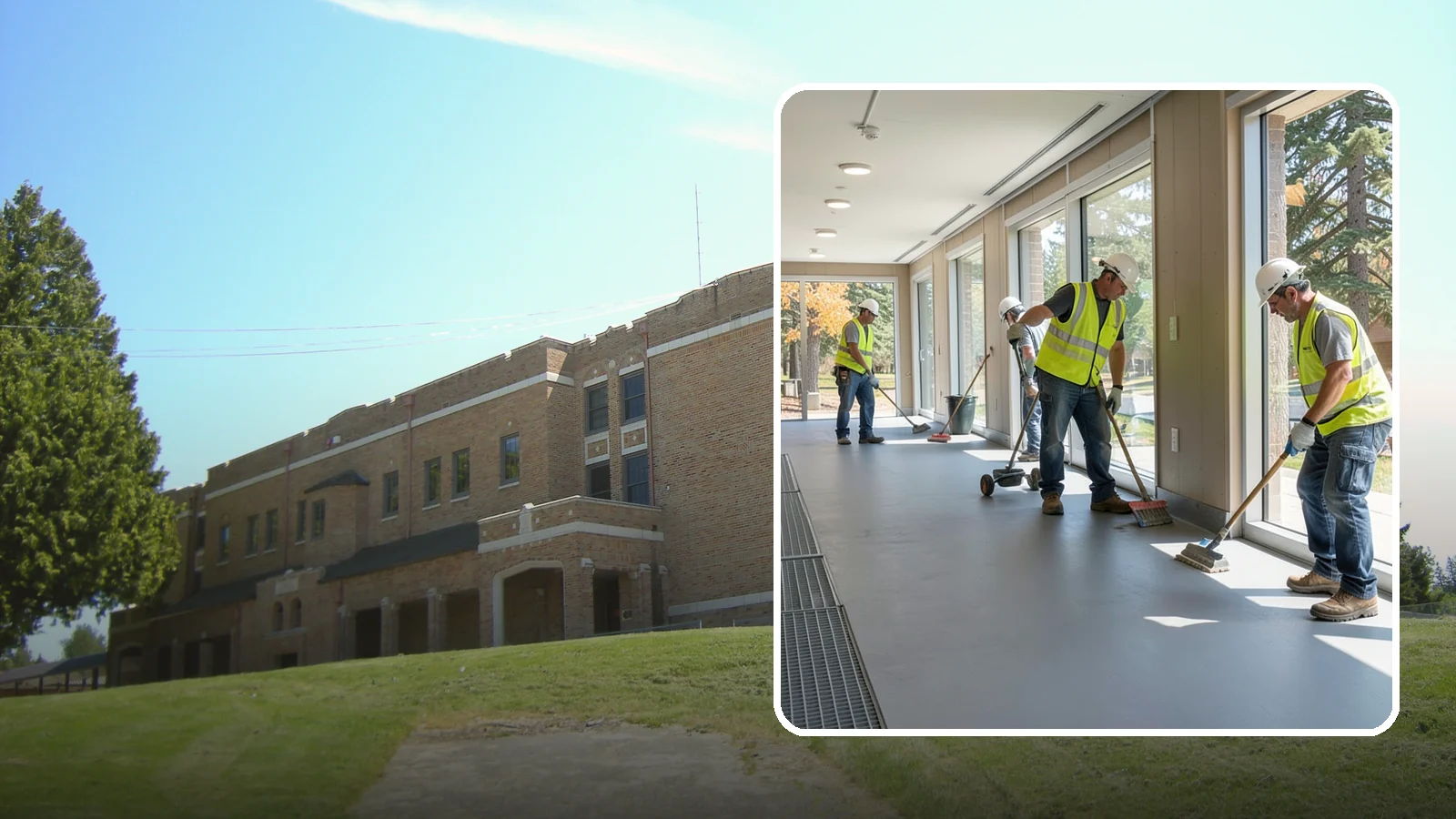 Facility Flooring Installation in Maple Valley, King County, WA - Commercial flooring installation for public buildings, including resilient, tile, and carpet systems.