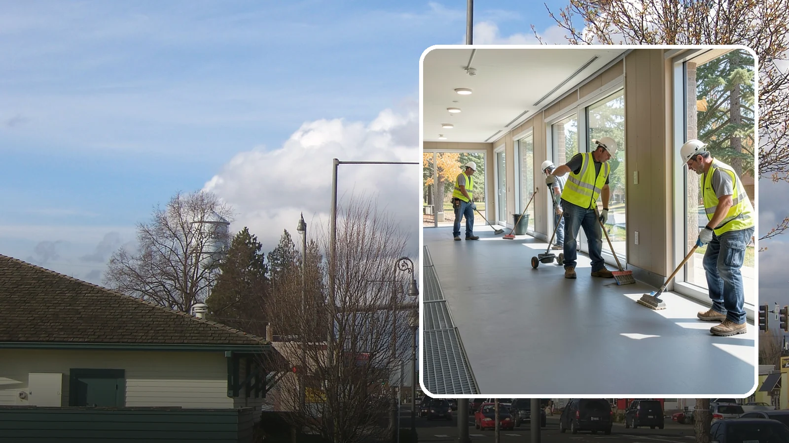 Facility Flooring Installation in Marysville, Snohomish County, WA - Commercial flooring installation for public buildings, including resilient, tile, and carpet systems.