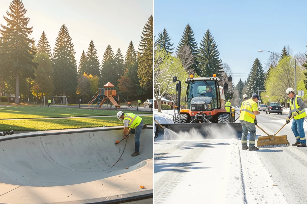 Facility Flooring Installation in Milton, King County, WA - Test and prepare the substrate for the flooring type