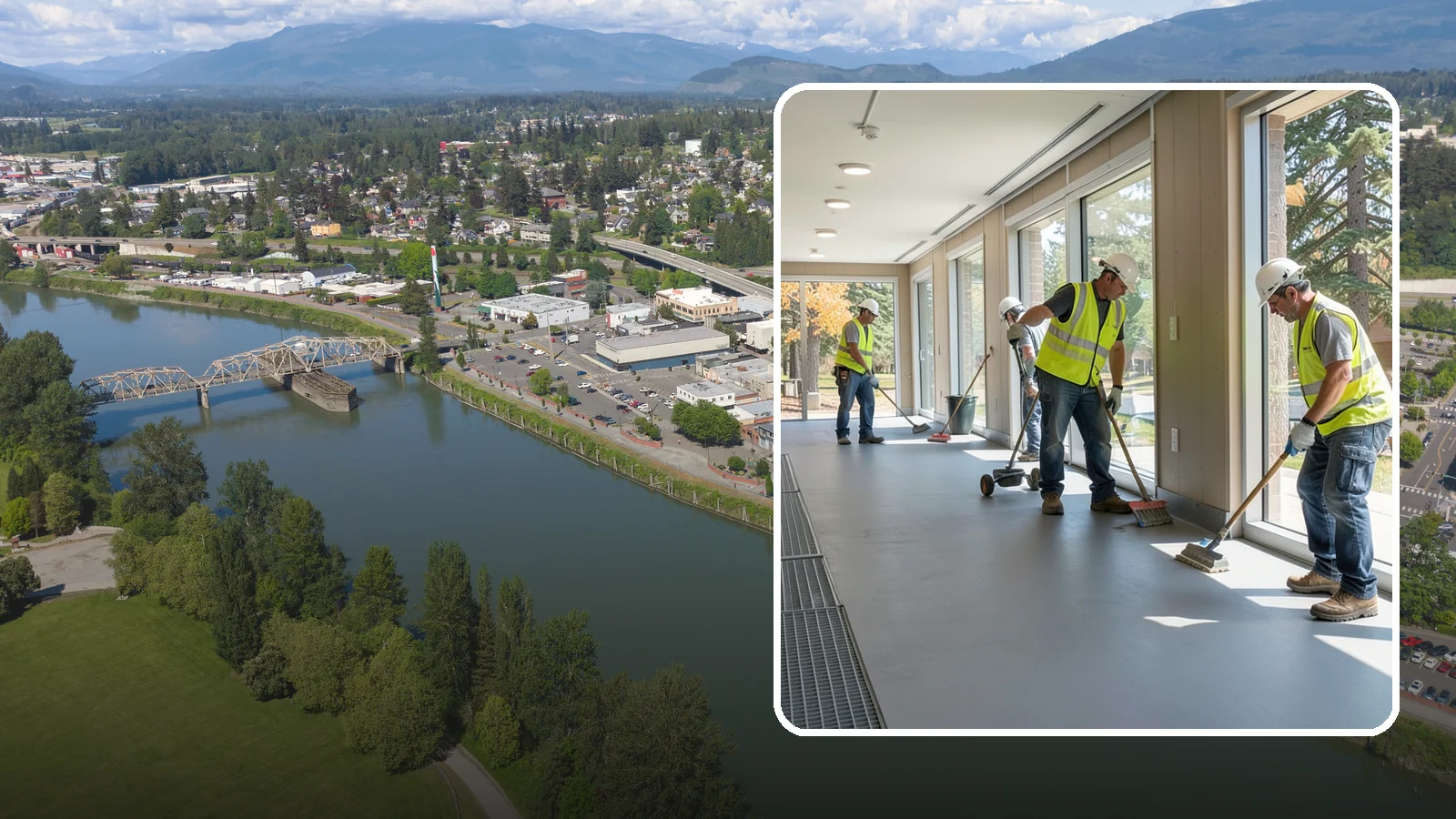Facility Flooring Installation in Mount Vernon, Skagit County, WA - Commercial flooring installation for public buildings, including resilient, tile, and carpet systems.