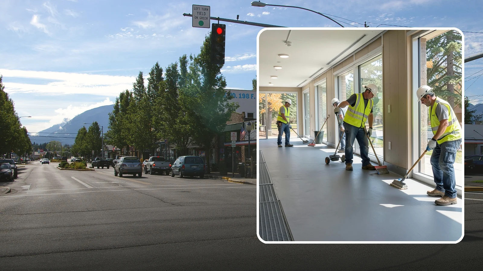Facility Flooring Installation in North Bend, King County, WA - Commercial flooring installation for public buildings, including resilient, tile, and carpet systems.