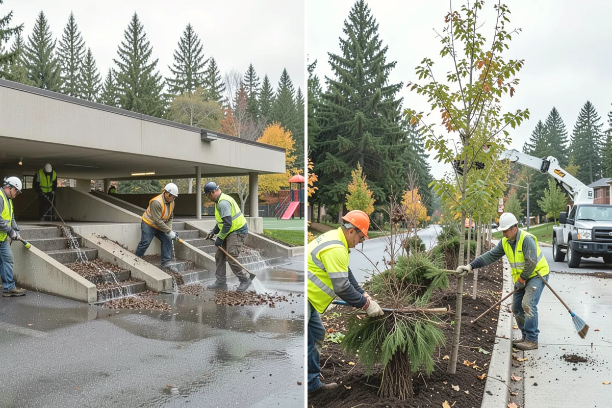 Facility Flooring Installation in North Bend, King County, WA - Test and prepare the substrate for the flooring type