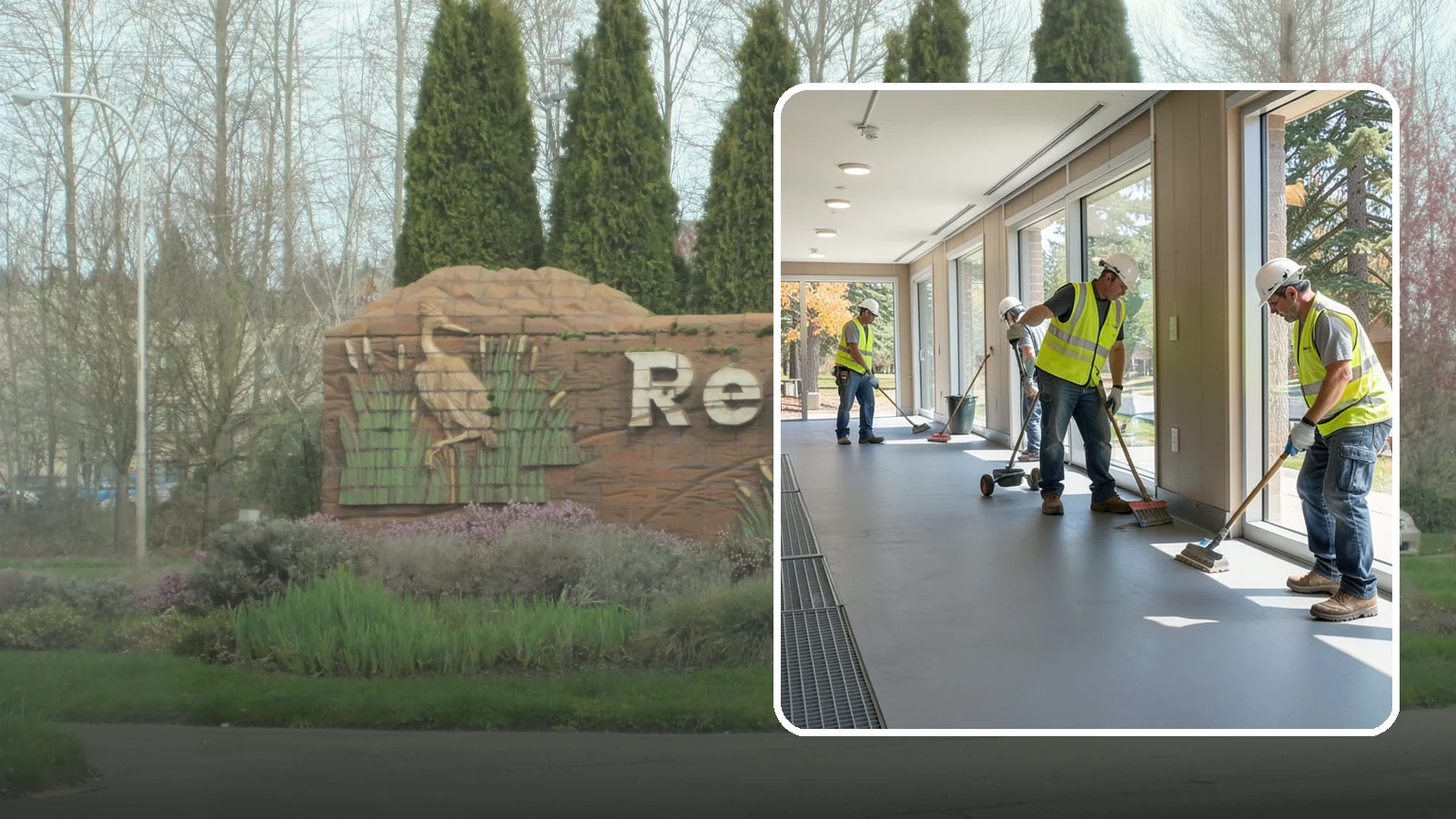 Facility Flooring Installation in Renton, King County, WA - Commercial flooring installation for public buildings, including resilient, tile, and carpet systems.