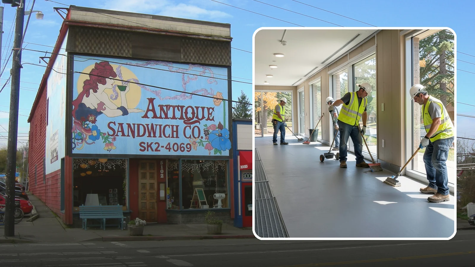 Facility Flooring Installation in Ruston, Pierce County, WA - Commercial flooring installation for public buildings, including resilient, tile, and carpet systems.