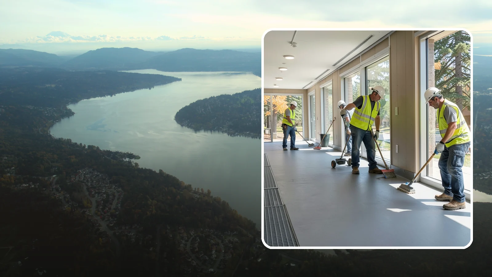 Facility Flooring Installation in Sammamish, King County, WA - Commercial flooring installation for public buildings, including resilient, tile, and carpet systems.