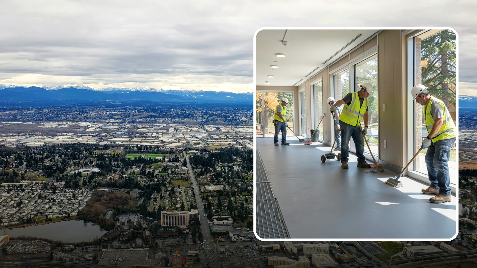 Facility Flooring Installation in SeaTac, King County, WA - Commercial flooring installation for public buildings, including resilient, tile, and carpet systems.
