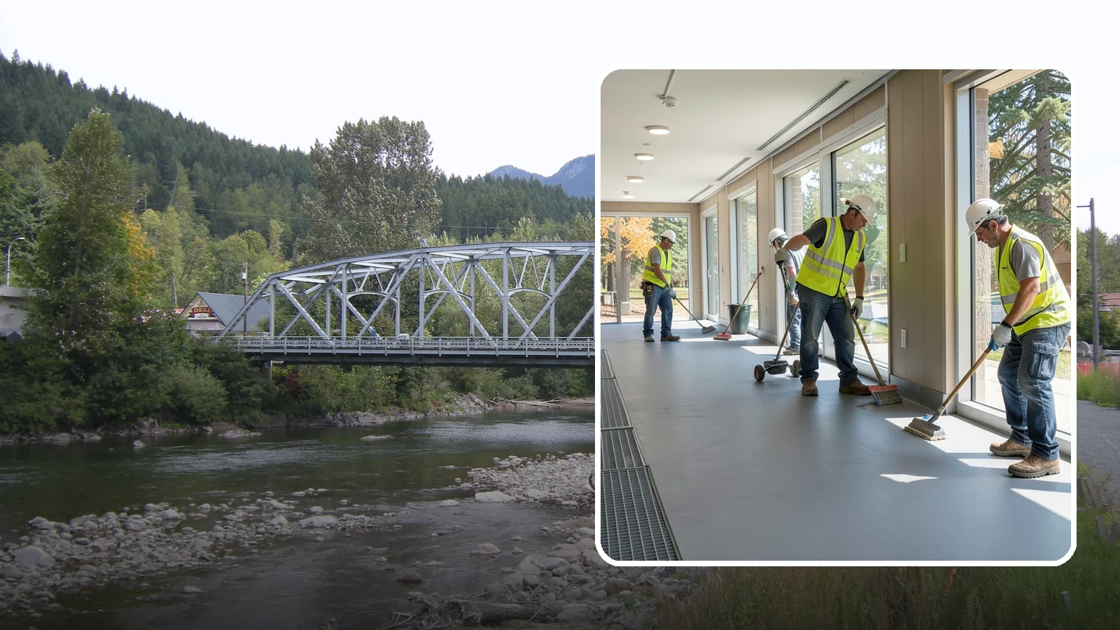Facility Flooring Installation in Skykomish, King County, WA - Commercial flooring installation for public buildings, including resilient, tile, and carpet systems.