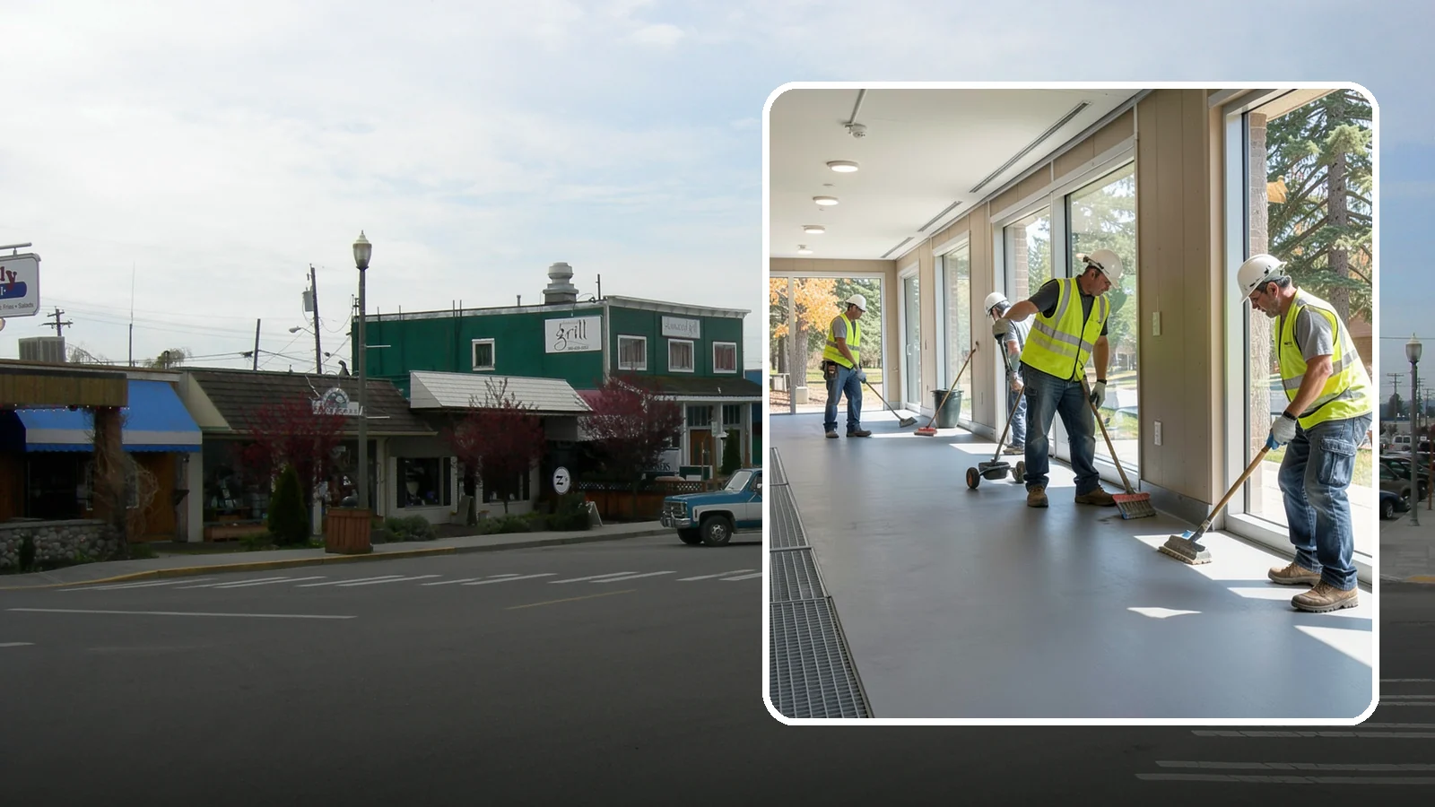 Facility Flooring Installation in Stanwood, Snohomish County, WA - Commercial flooring installation for public buildings, including resilient, tile, and carpet systems.
