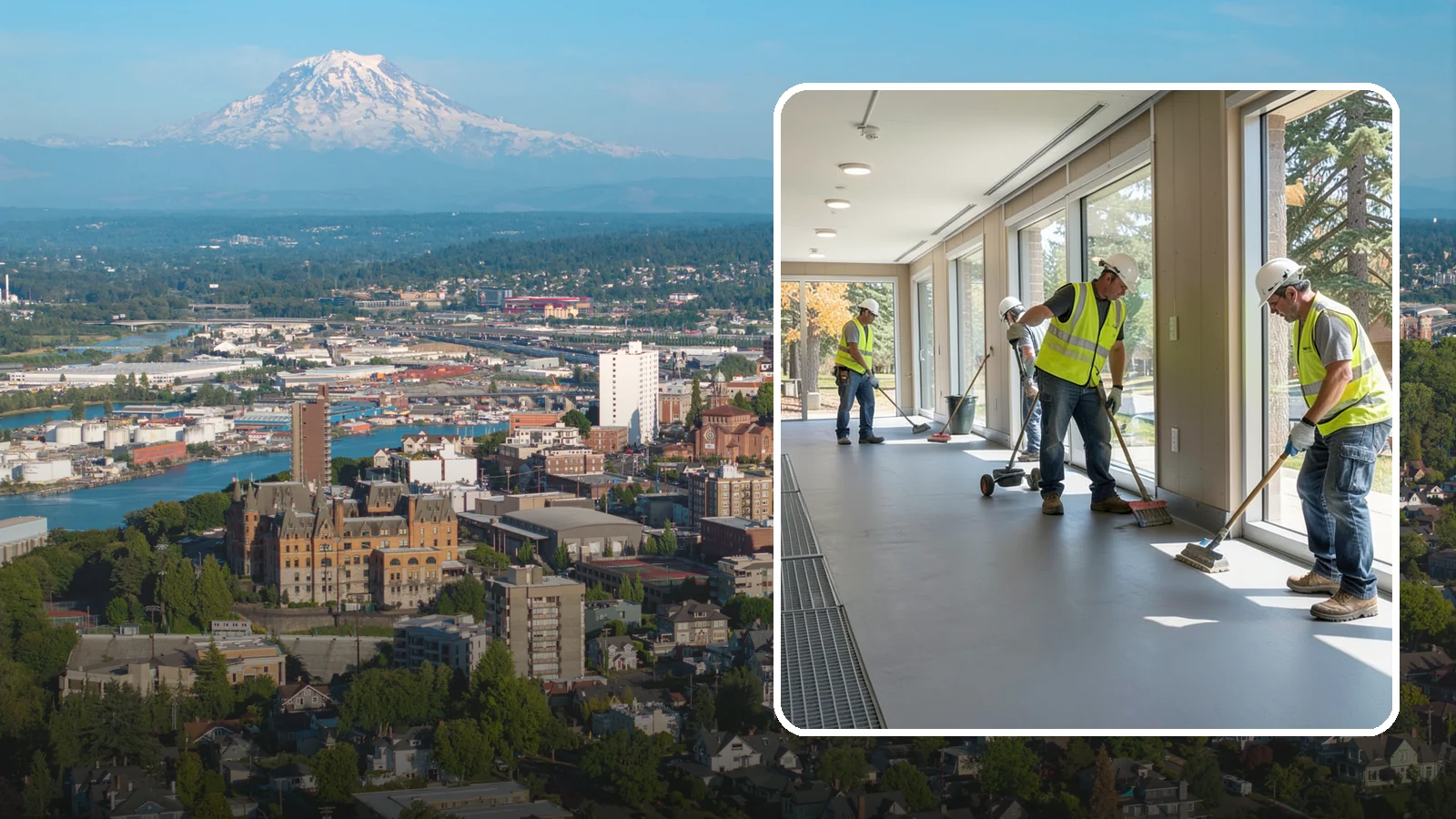 Facility Flooring Installation in Tacoma, Pierce County, WA - Commercial flooring installation for public buildings, including resilient, tile, and carpet systems.