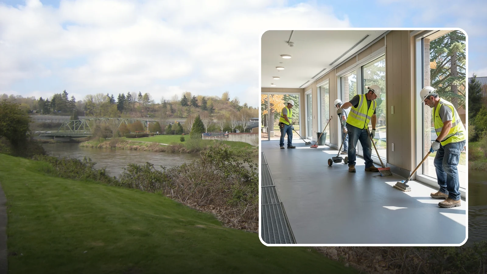 Facility Flooring Installation in Tukwila, King County, WA - Commercial flooring installation for public buildings, including resilient, tile, and carpet systems.