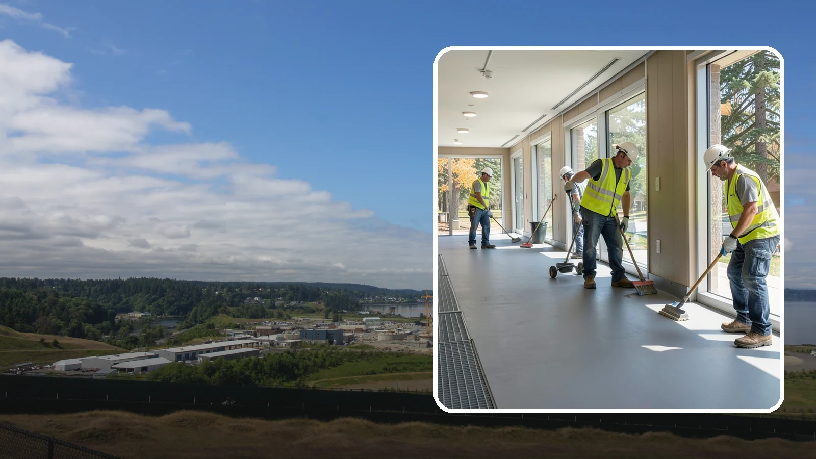 Facility Flooring Installation in University Place, Pierce County, WA - Commercial flooring installation for public buildings, including resilient, tile, and carpet systems.