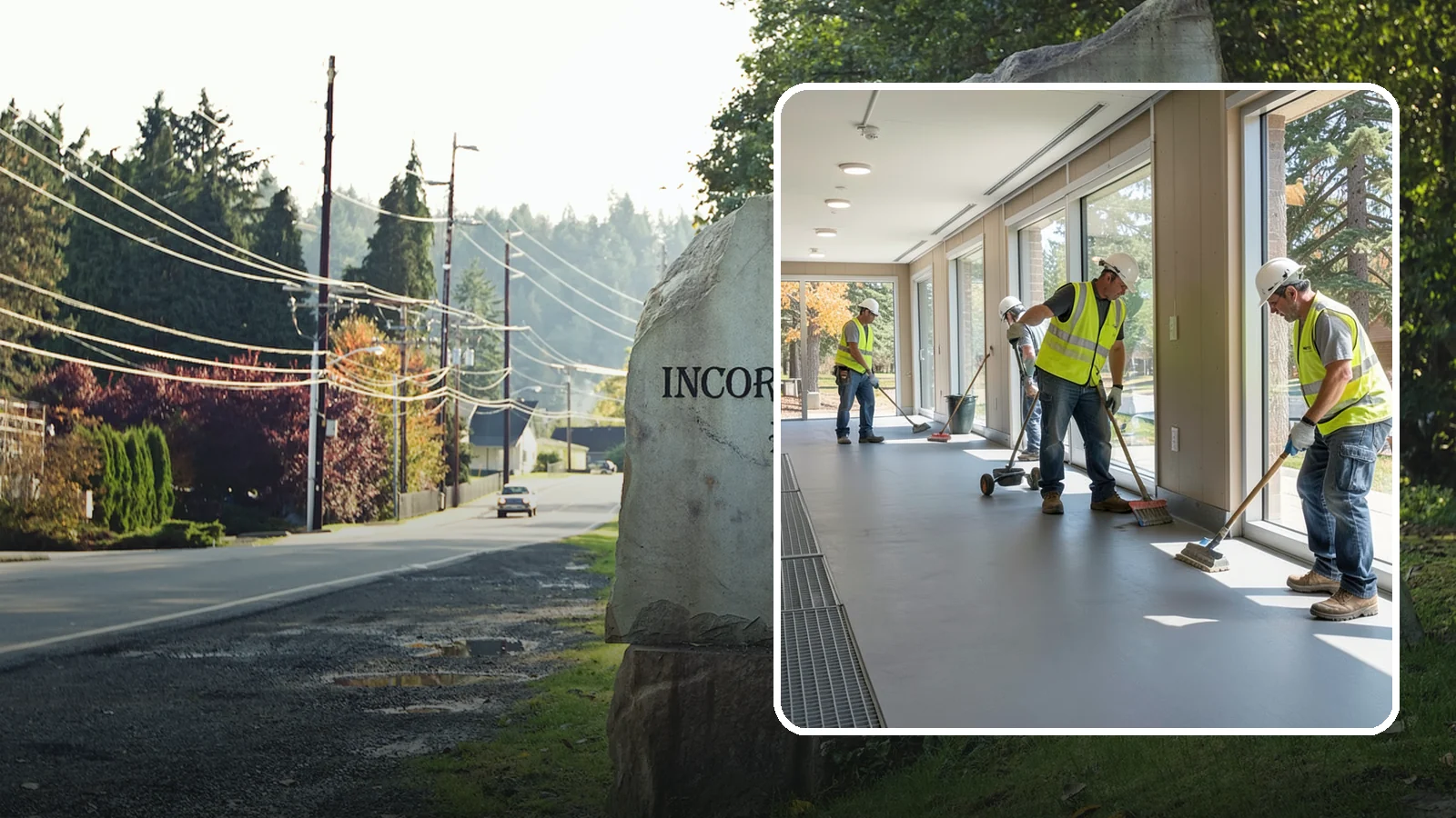 Facility Flooring Installation in Wilkeson, Pierce County, WA - Commercial flooring installation for public buildings, including resilient, tile, and carpet systems.
