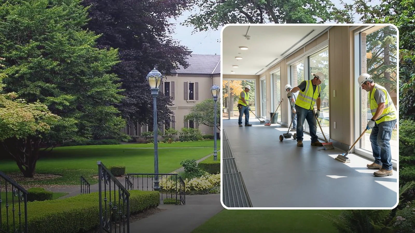 Facility Flooring Installation in Woodinville, King County, WA - Commercial flooring installation for public buildings, including resilient, tile, and carpet systems.