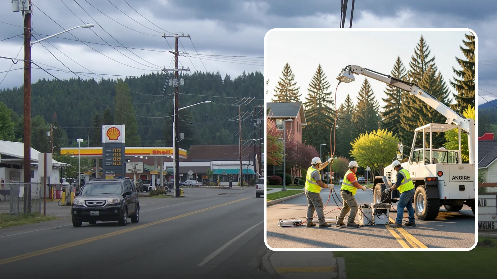 Facility Lighting Retrofit in Granite Falls, Snohomish County, WA - LED lighting retrofits that cut energy costs and improve light quality in public facilities.
