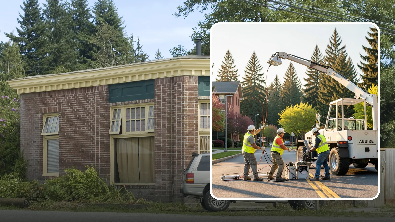 Facility Lighting Retrofit in Hamilton, Skagit County, WA - LED lighting retrofits that cut energy costs and improve light quality in public facilities.