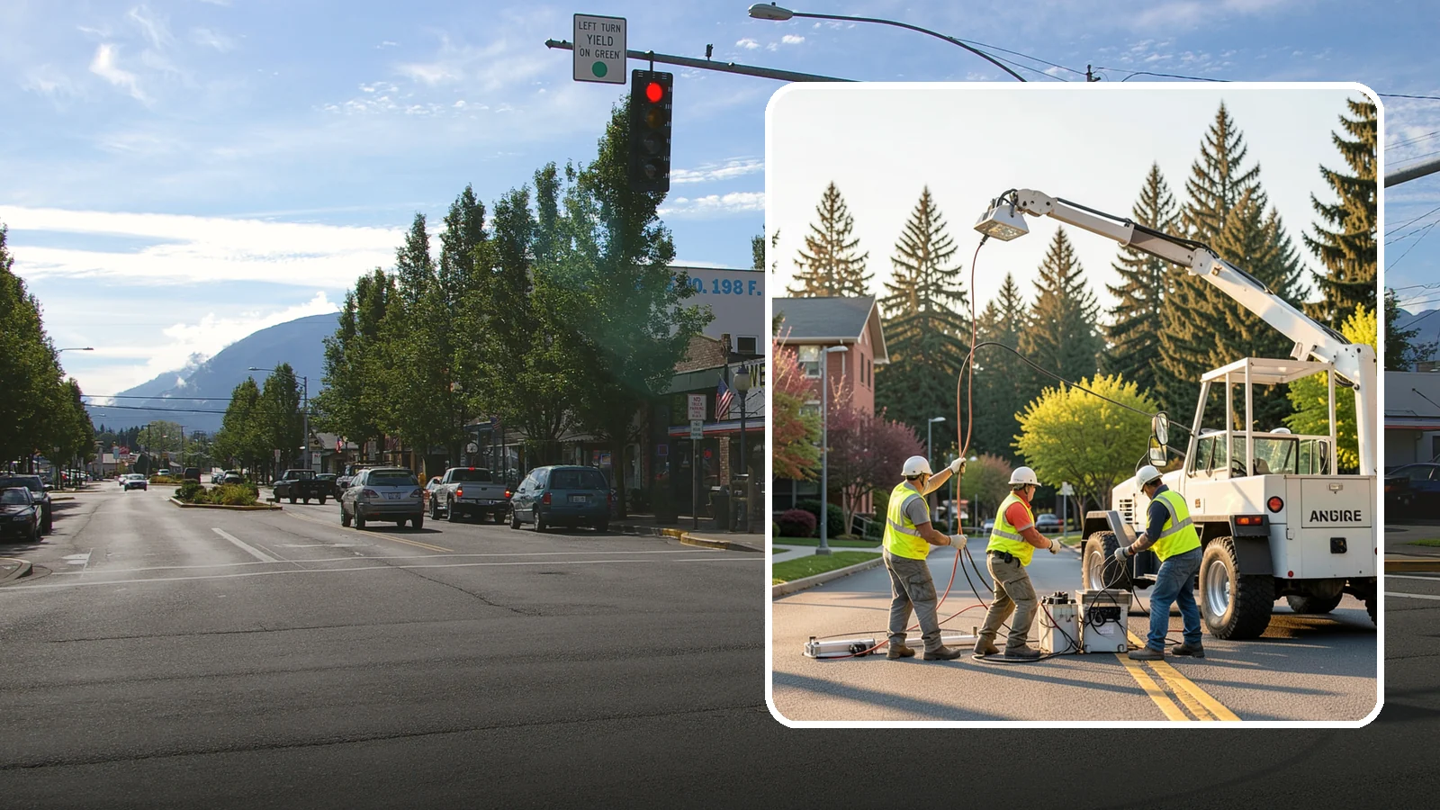 Facility Lighting Retrofit in North Bend, King County, WA - LED lighting retrofits that cut energy costs and improve light quality in public facilities.