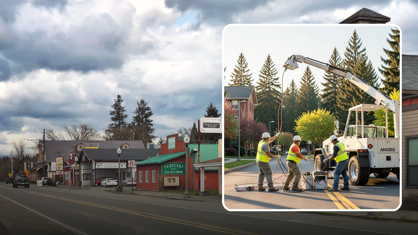 Facility Lighting Retrofit in Roy, Pierce County, WA - LED lighting retrofits that cut energy costs and improve light quality in public facilities.