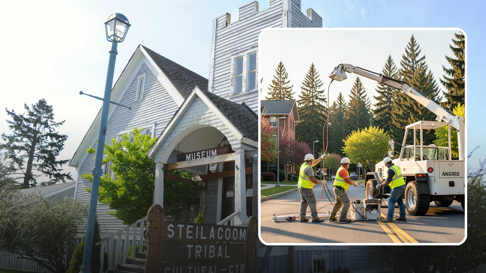 Facility Lighting Retrofit in Steilacoom, Pierce County, WA - LED lighting retrofits that cut energy costs and improve light quality in public facilities.