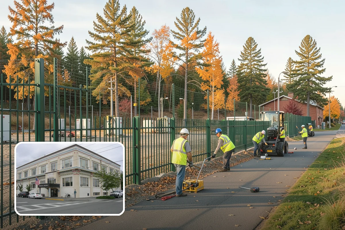Facility Pressure Washing in Anacortes, Skagit County, WA - Removes slip-hazard moss and algae from walkways and entries