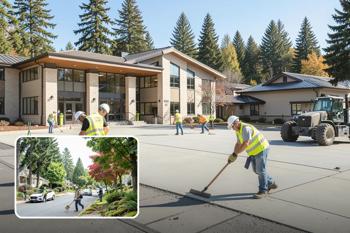 Facility Pressure Washing in Beaux Arts Village, King County, WA - Removes slip-hazard moss and algae from walkways and entries