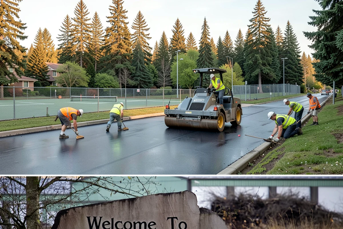 Facility Pressure Washing in Buckley, Pierce County, WA - Spring and early summer cleaning removes the moss and algae accumulated through the wet Northwest winter.