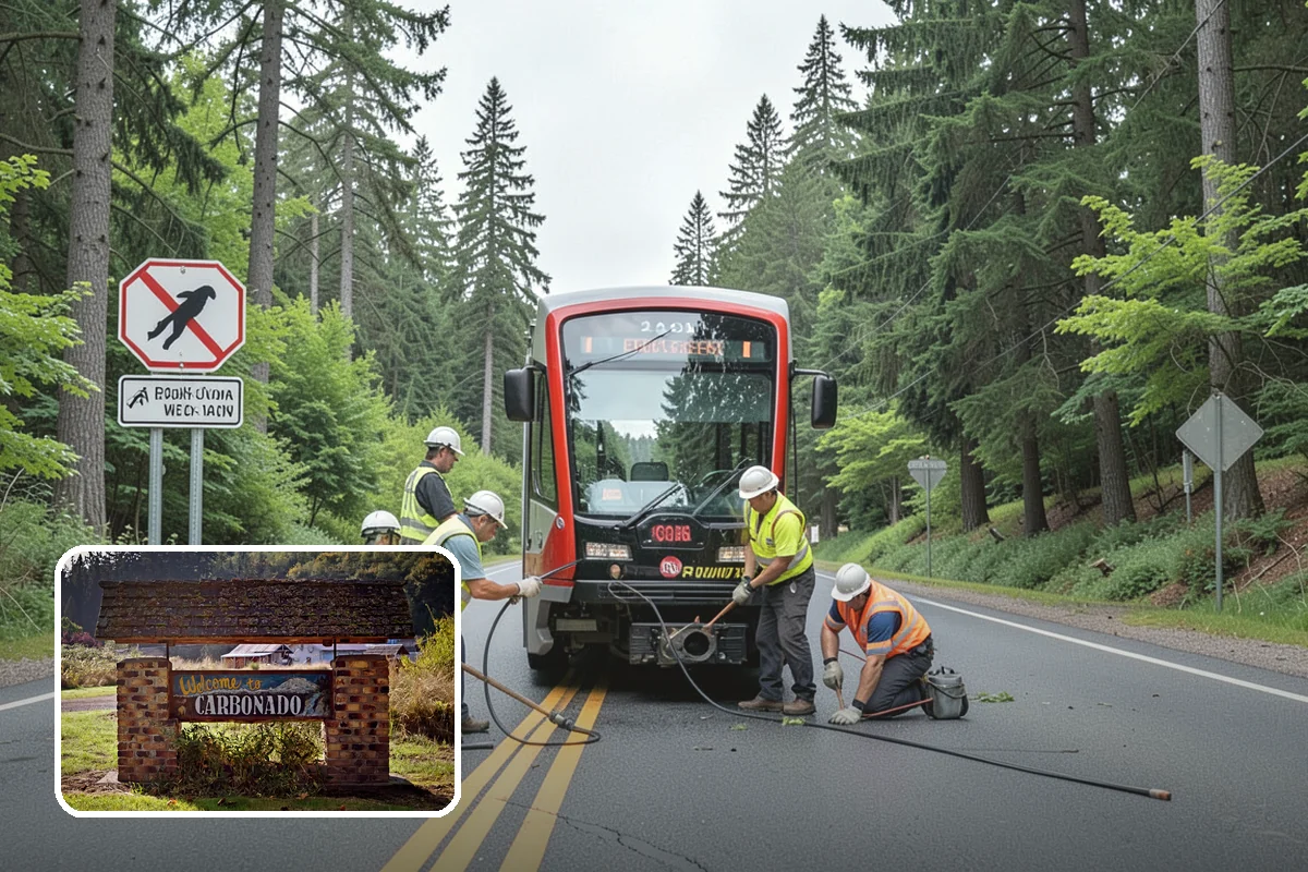 Facility Pressure Washing in Carbonado, Pierce County, WA - Removes slip-hazard moss and algae from walkways and entries