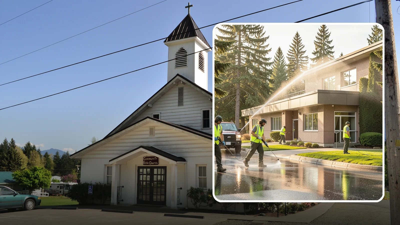 Facility Pressure Washing in Concrete, Skagit County, WA - Remove moss, grime, and buildup from facility exteriors and hardscapes to protect surfaces and public safety.