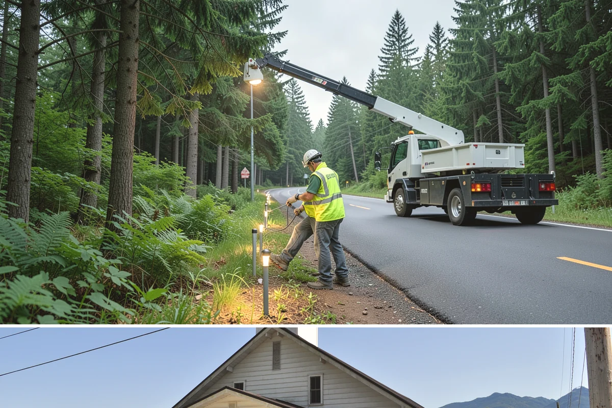 Facility Pressure Washing in Concrete, Skagit County, WA - Spring and early summer cleaning removes the moss and algae accumulated through the wet Northwest winter.