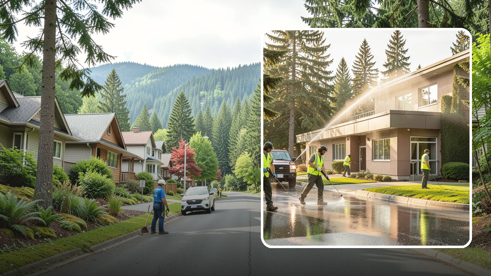 Facility Pressure Washing in Darrington, Snohomish County, WA - Remove moss, grime, and buildup from facility exteriors and hardscapes to protect surfaces and public safety.