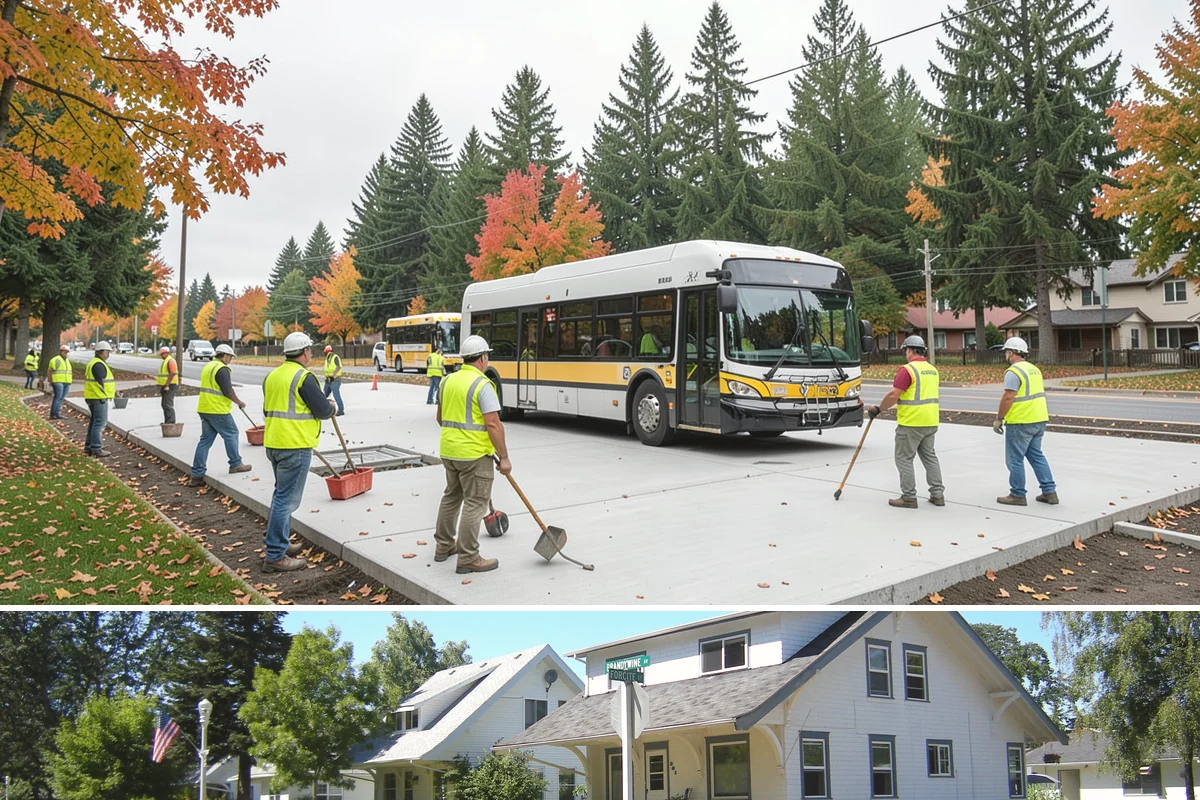 Facility Pressure Washing in DuPont, Pierce County, WA - Spring and early summer cleaning removes the moss and algae accumulated through the wet Northwest winter.