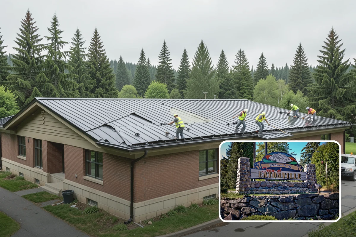 Facility Pressure Washing in Eatonville, Pierce County, WA - Removes slip-hazard moss and algae from walkways and entries