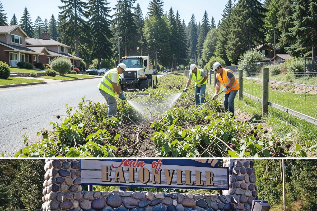 Facility Pressure Washing in Eatonville, Pierce County, WA - Spring and early summer cleaning removes the moss and algae accumulated through the wet Northwest winter.
