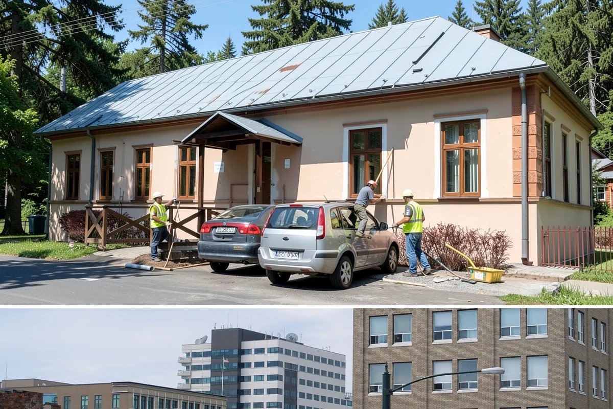 Facility Pressure Washing in Everett, Snohomish County, WA - Spring and early summer cleaning removes the moss and algae accumulated through the wet Northwest winter.