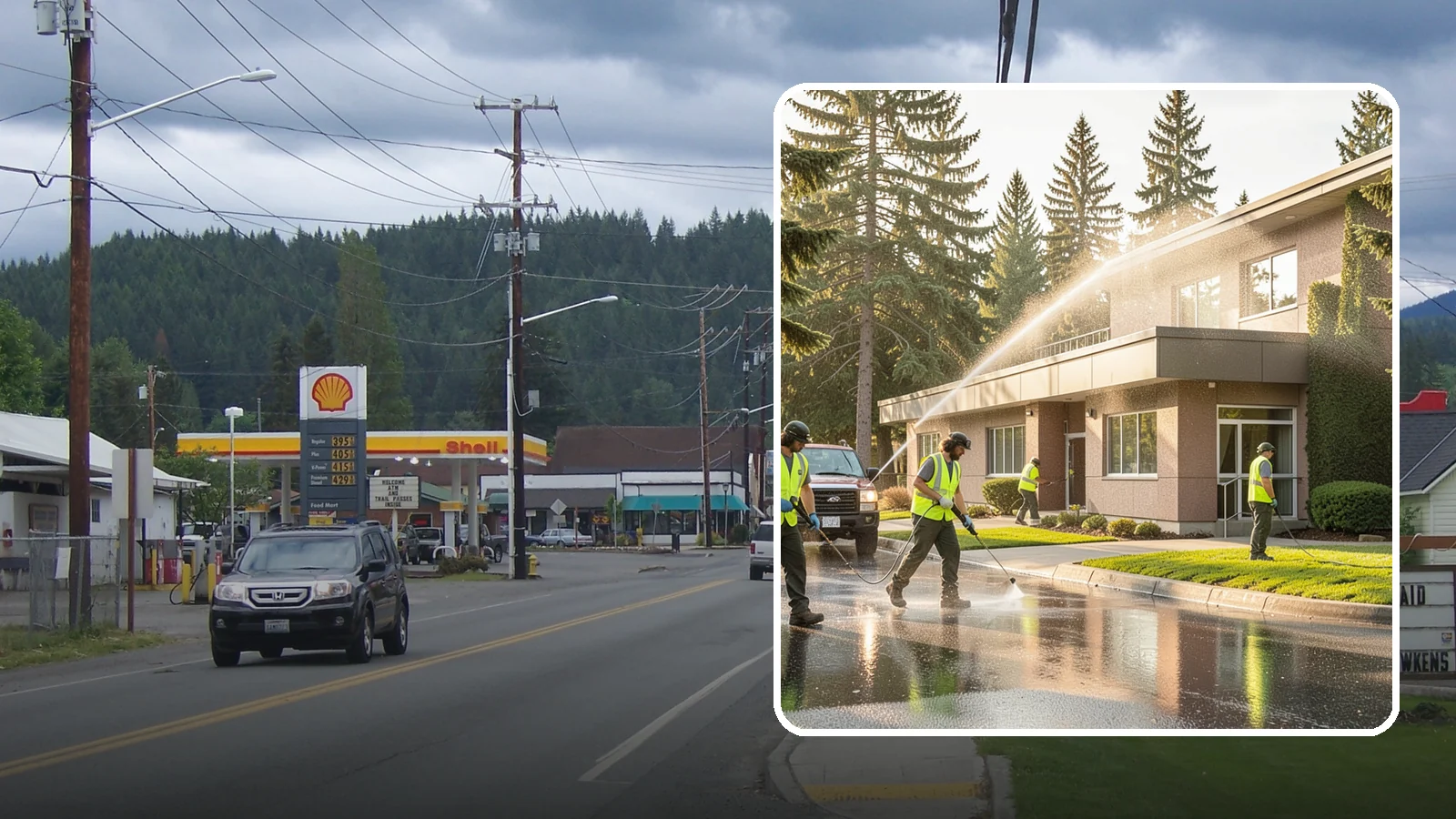 Facility Pressure Washing in Granite Falls, Snohomish County, WA - Remove moss, grime, and buildup from facility exteriors and hardscapes to protect surfaces and public safety.
