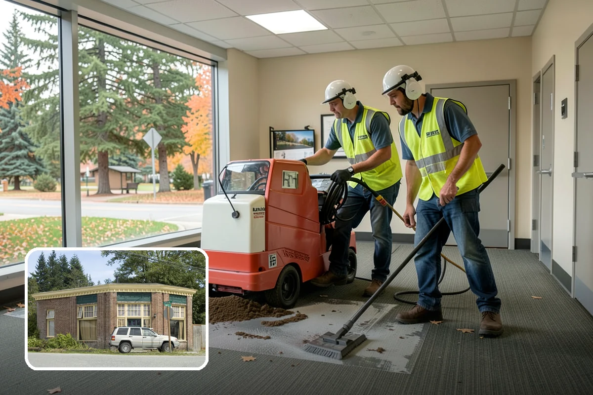 Facility Pressure Washing in Hamilton, Skagit County, WA - Removes slip-hazard moss and algae from walkways and entries