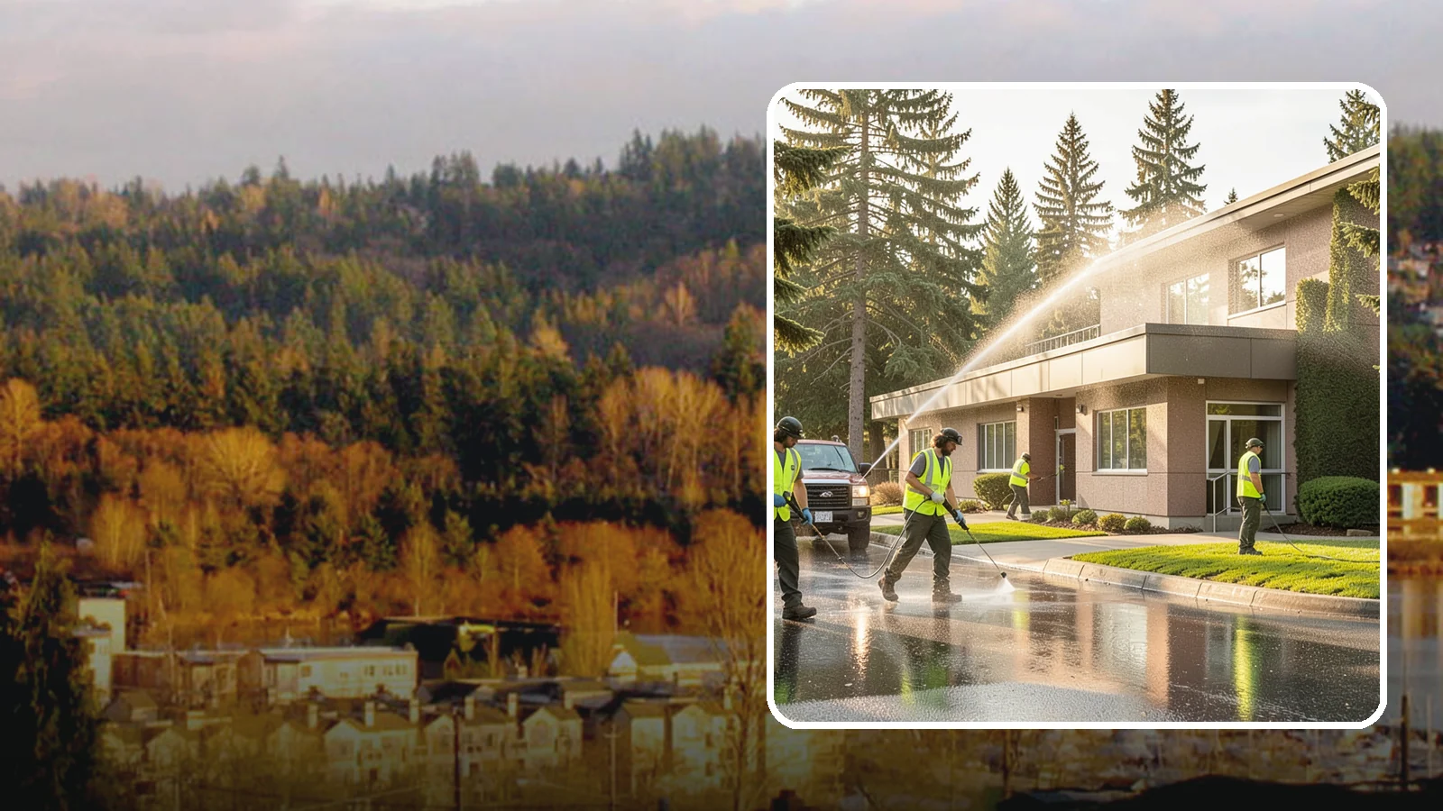 Facility Pressure Washing in Kenmore, King County, WA - Remove moss, grime, and buildup from facility exteriors and hardscapes to protect surfaces and public safety.