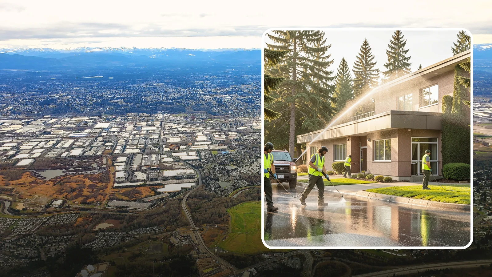 Facility Pressure Washing in Kent, King County, WA - Remove moss, grime, and buildup from facility exteriors and hardscapes to protect surfaces and public safety.
