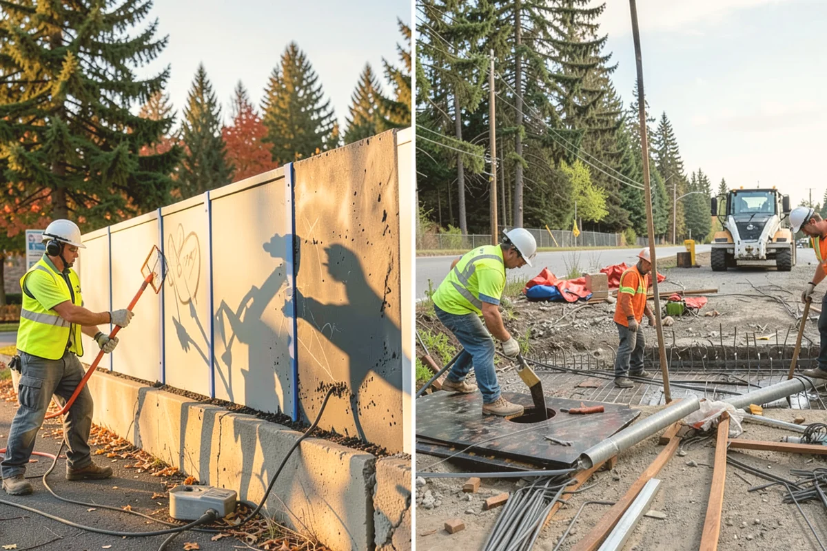 Facility Pressure Washing in Kirkland, King County, WA - Surface assessment and pressure and method selection