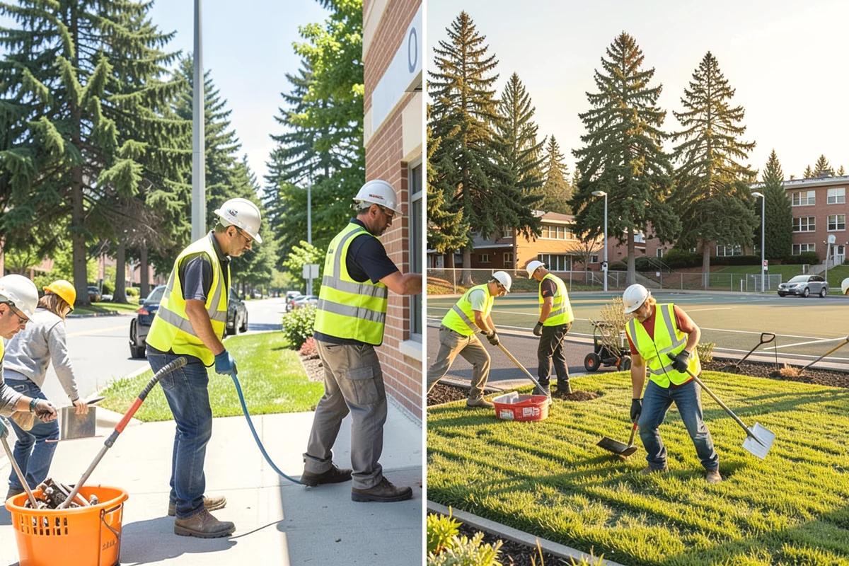 Facility Pressure Washing in La Conner, Skagit County, WA - Surface assessment and pressure and method selection