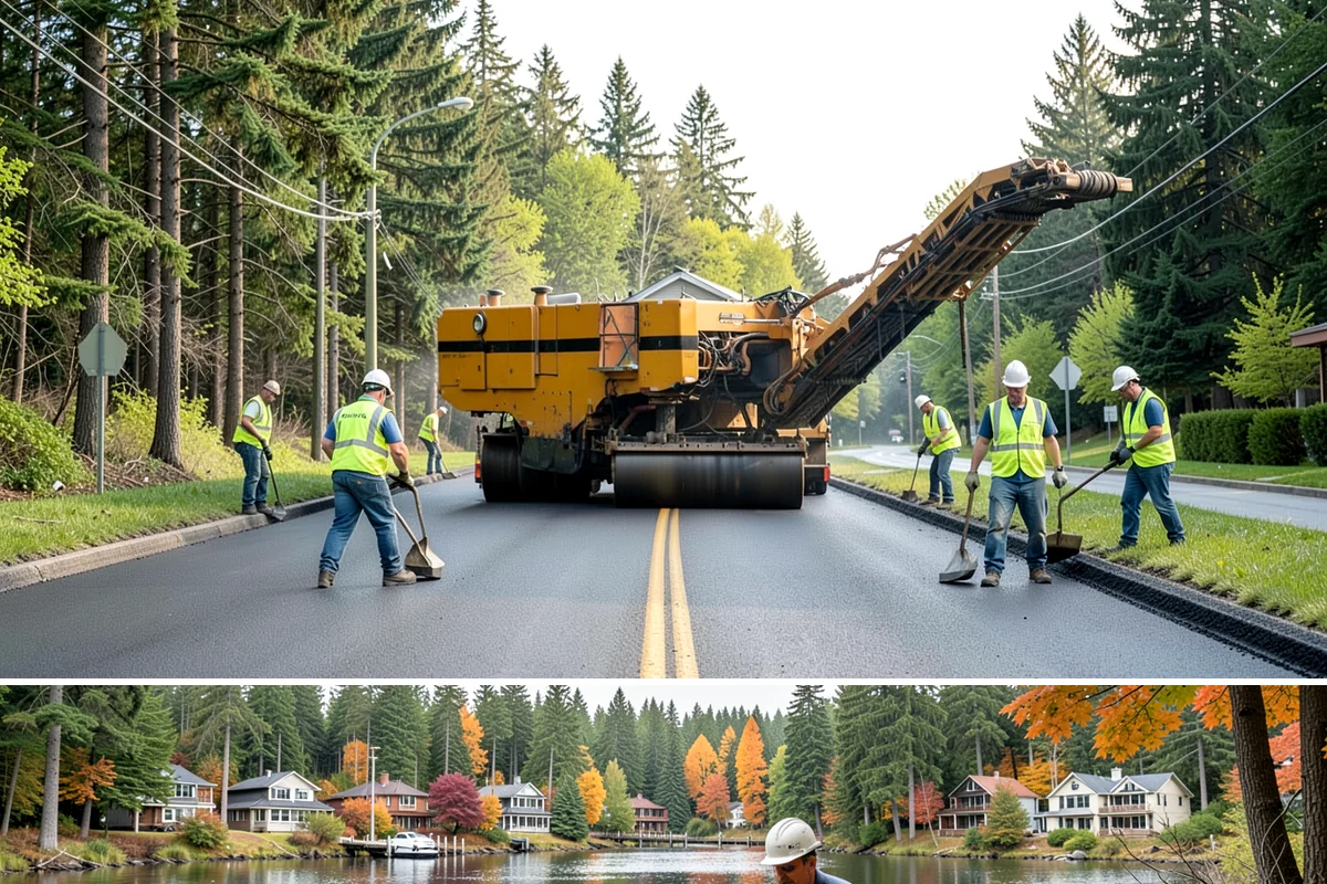 Facility Pressure Washing in La Conner, Skagit County, WA - Spring and early summer cleaning removes the moss and algae accumulated through the wet Northwest winter.